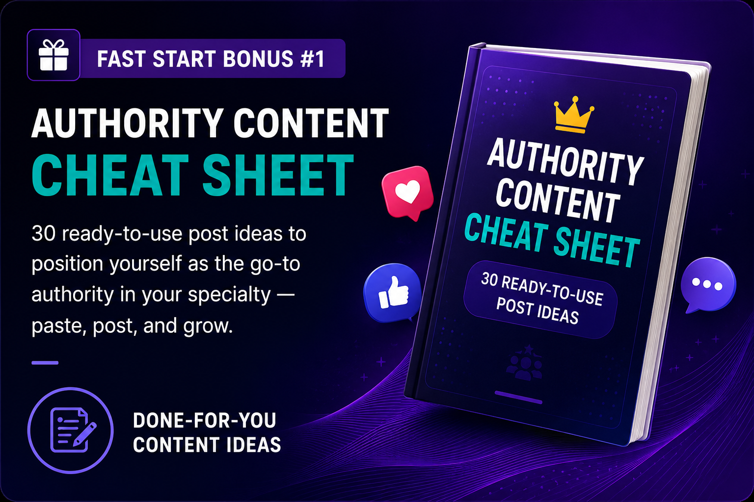 Authority Content Cheat Sheet for Doctors